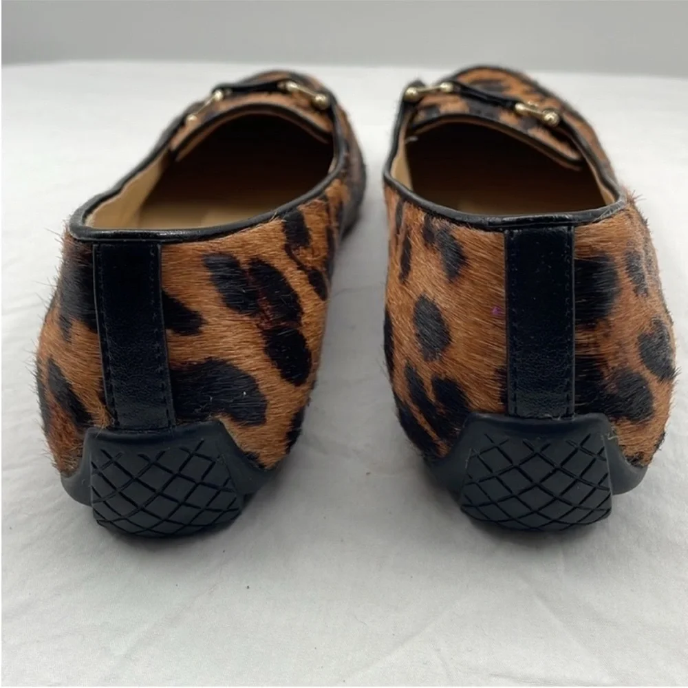 NEW! Talbots Francesca Driving Moccasins - Leopard Print Calf Hair. 7AA. - Picture 10 of 14
